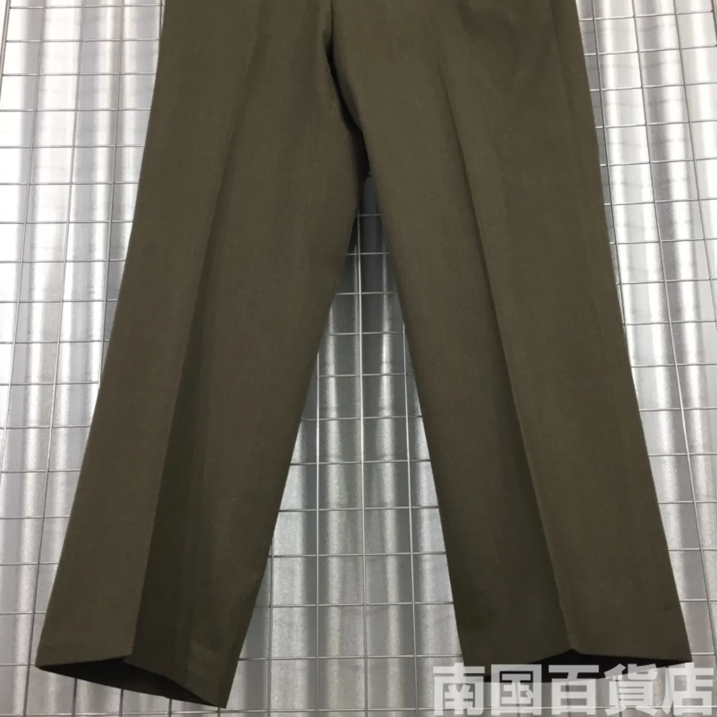 TROUSERS MEN’S POLY/WOOL MARINE CORPS GREEN SHADE 2212 35L 中古良品 記録写真7