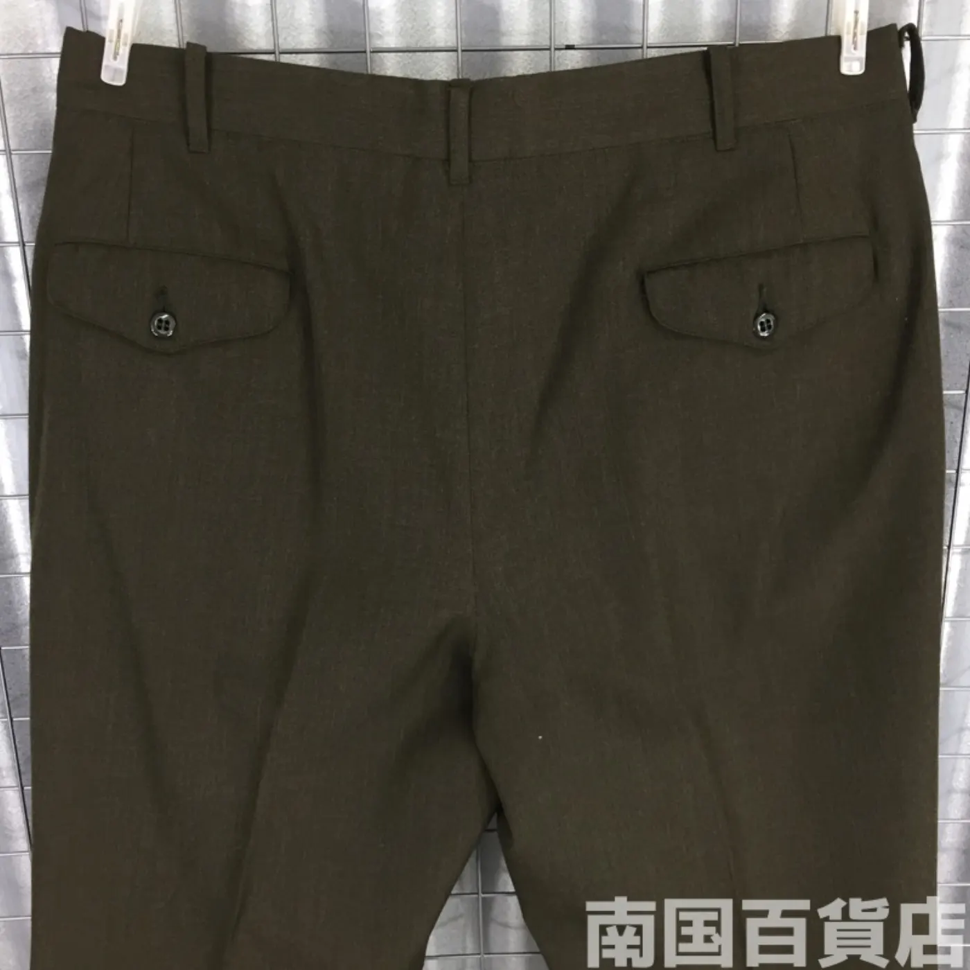TROUSERS MEN’S POLY/WOOL MARINE CORPS GREEN SHADE 2212 35L 中古良品 記録写真6