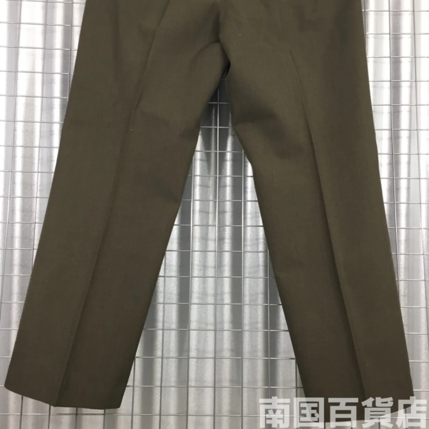 TROUSERS MEN’S POLY/WOOL MARINE CORPS GREEN SHADE 2212 35L 中古良品 記録写真8