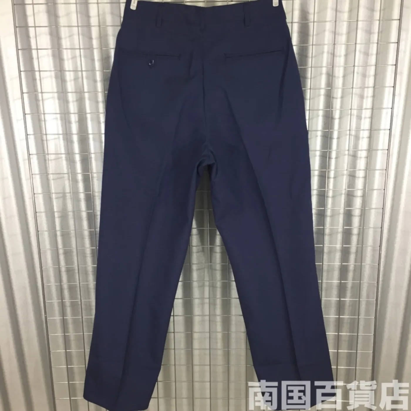 TROUSERS MAN’S POLY/WOOL TROPICAL AF BLUE 1549 30R 新品 記録写真2
