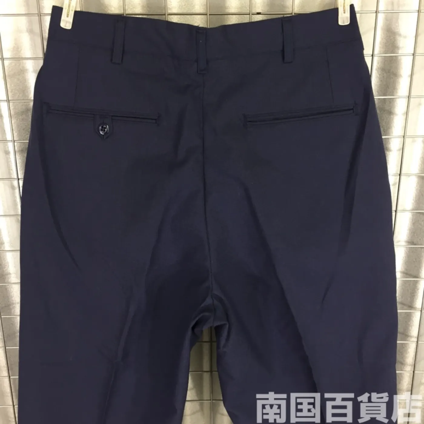 TROUSERS MAN’S POLY/WOOL TROPICAL AF BLUE 1549 30R 新品 記録写真6