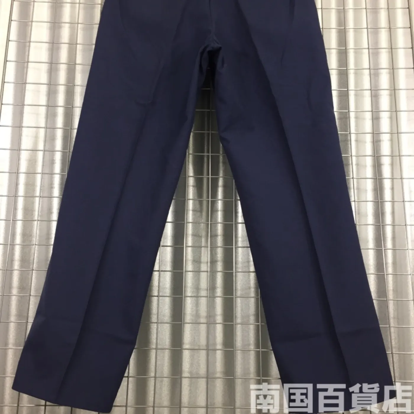 TROUSERS MAN’S POLY/WOOL TROPICAL AF BLUE 1549 30R 新品 記録写真8