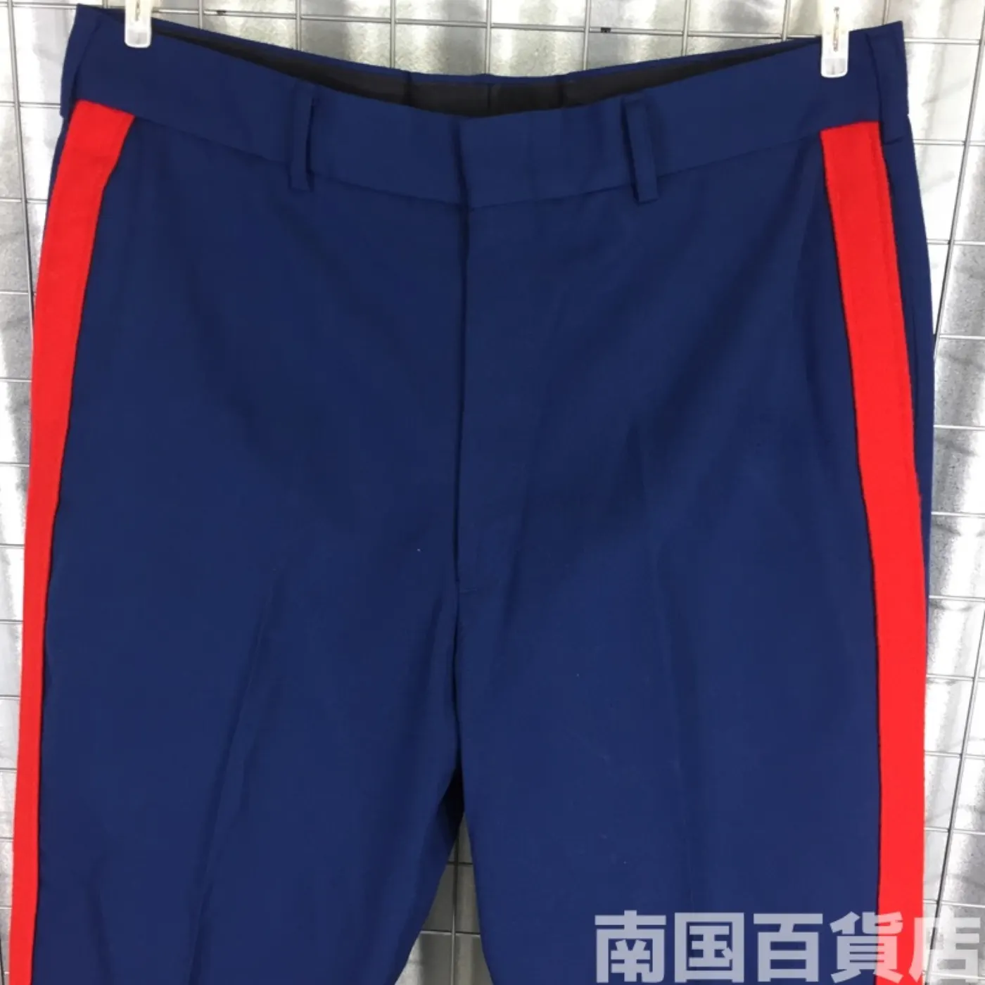 TROUSERS MEN’S POLY/WOOL SJY BLUE 35L 中古良品 記録写真5