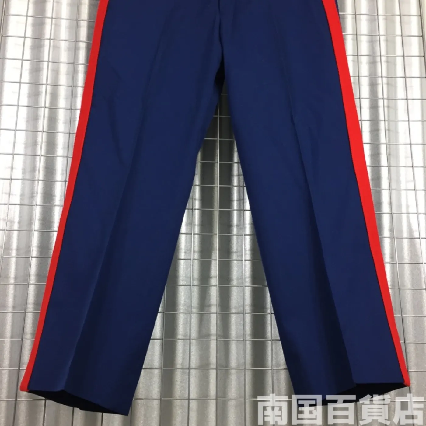 TROUSERS MEN’S POLY/WOOL SJY BLUE 35L 中古良品 記録写真9