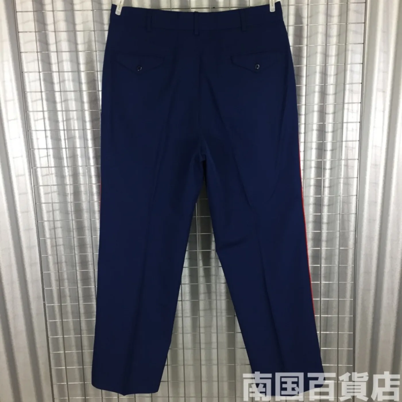 TROUSERS MEN’S POLY/WOOL SJY BLUE 35L 中古良品 記録写真2