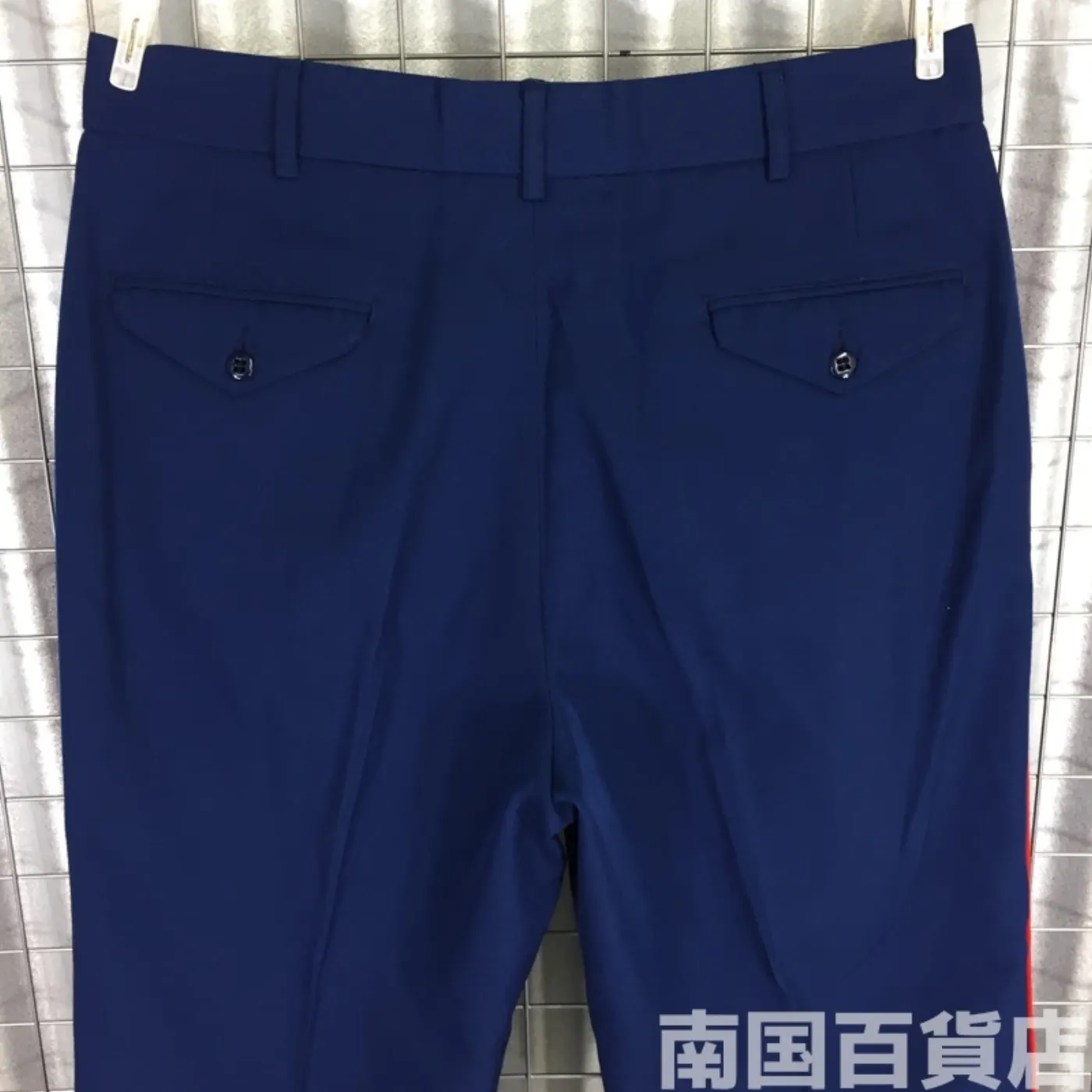 TROUSERS MEN’S POLY/WOOL SJY BLUE 35L 中古良品 記録写真7