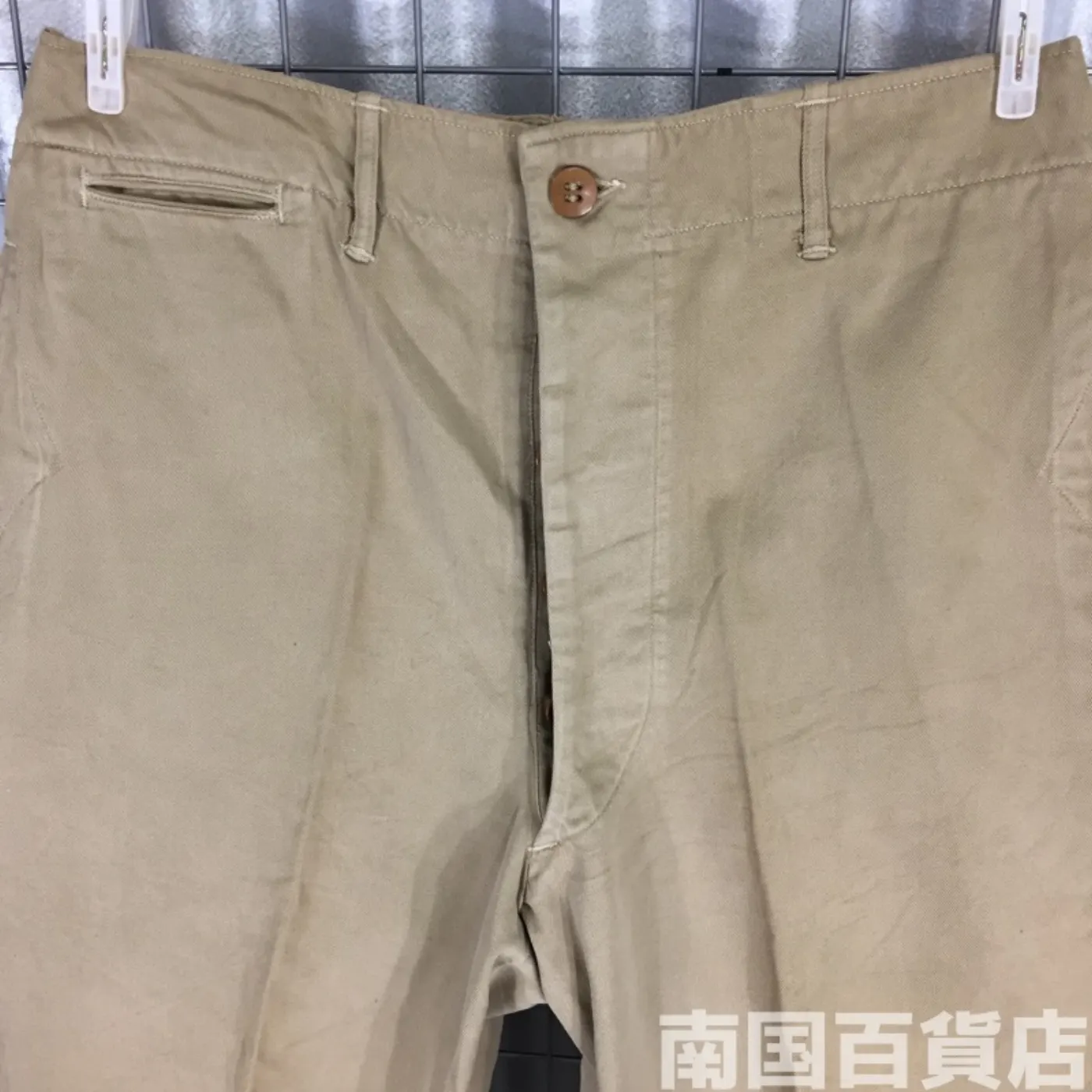 カーキードレスパンツ 不明 新品 記録写真5