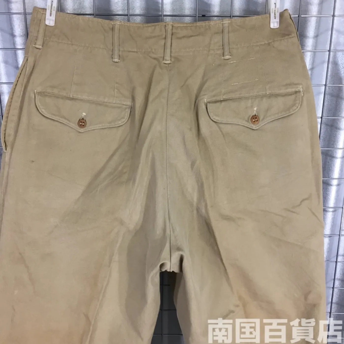 カーキードレスパンツ 不明 新品 記録写真7