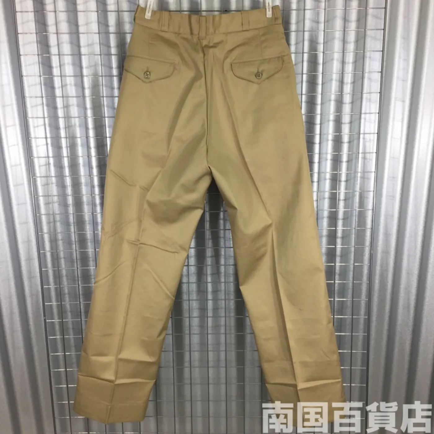 カーキードレスパンツ 30-31 新品 記録写真2
