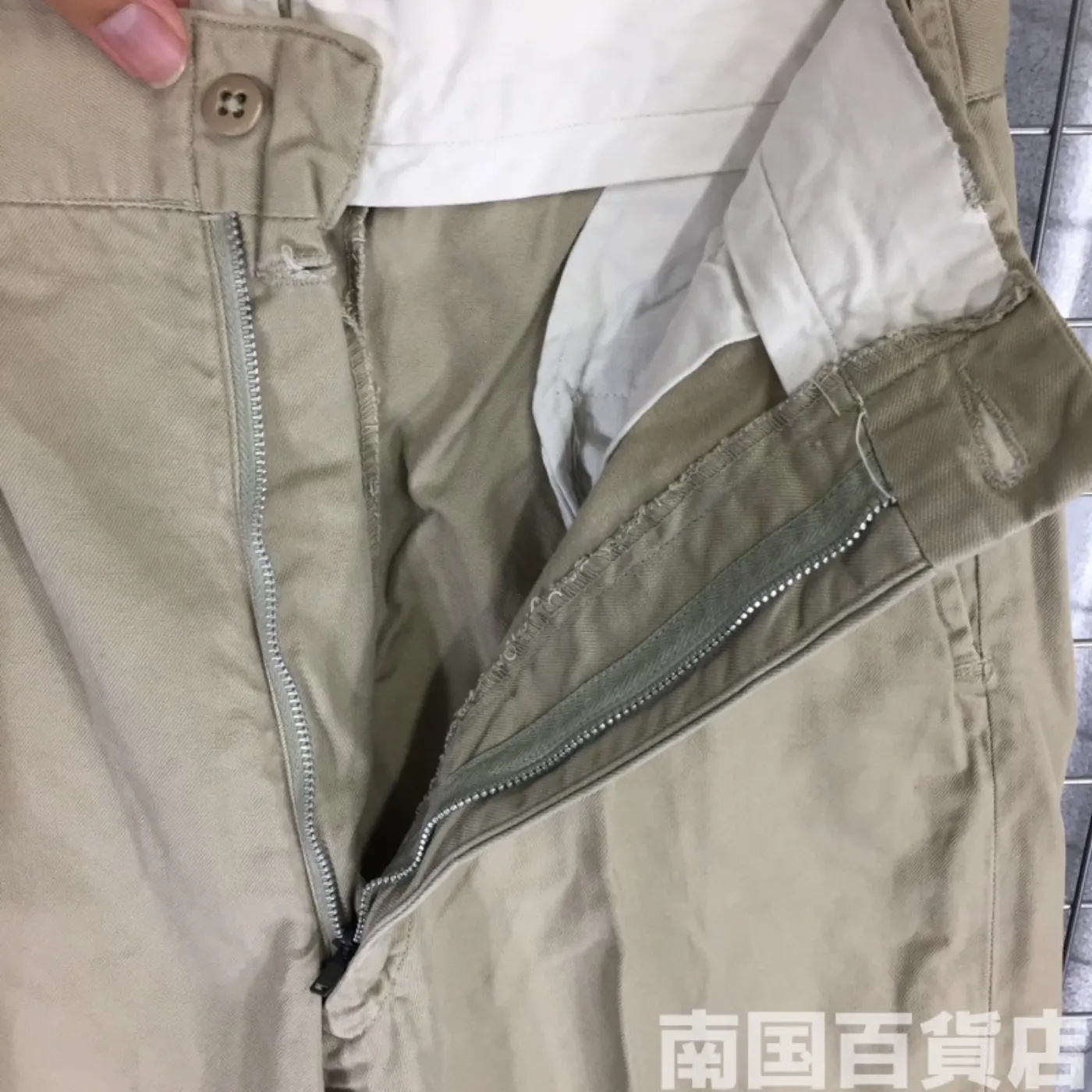 カーキードレスパンツ 30L 中古良品 記録写真5