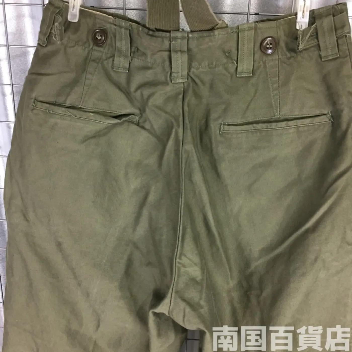 M65 フィールド パンツ 30×30 中古良品 サスペンダー付 記録写真6