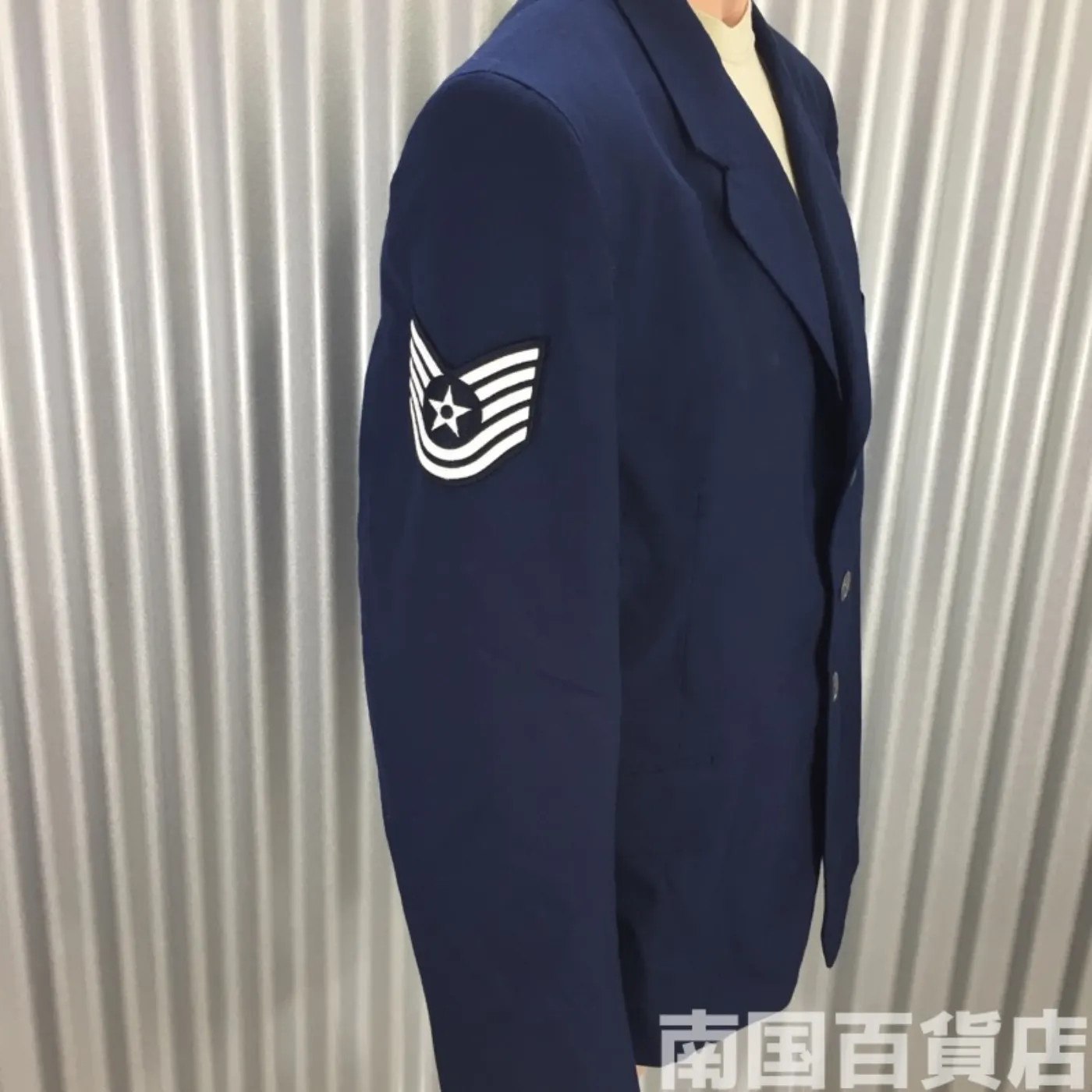 COAT MAN’S AIR FORCE BLUE 46R 中古良品 記録写真2