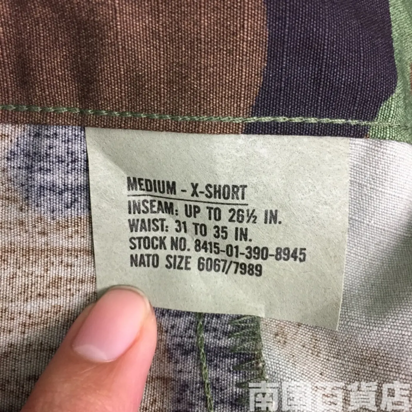 ウッドランド カモフラージュ 迷彩 パンツ M-XS 新品 記録写真4