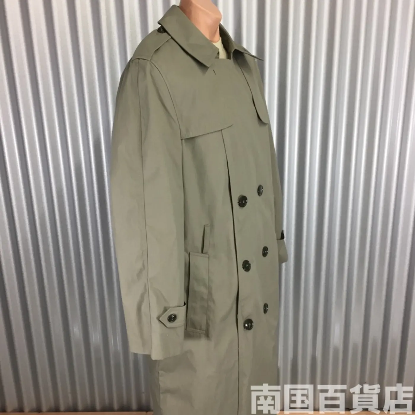 DSCP VALOR COLLECTION トレンチコートOD 42L 中古品 記録写真2
