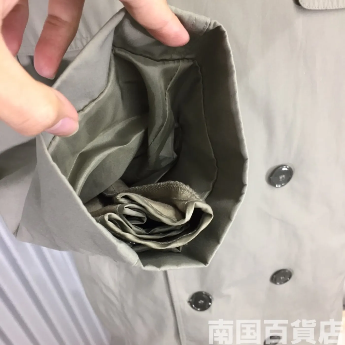 DSCP VALOR COLLECTION トレンチコートOD 42L 中古品 記録写真11