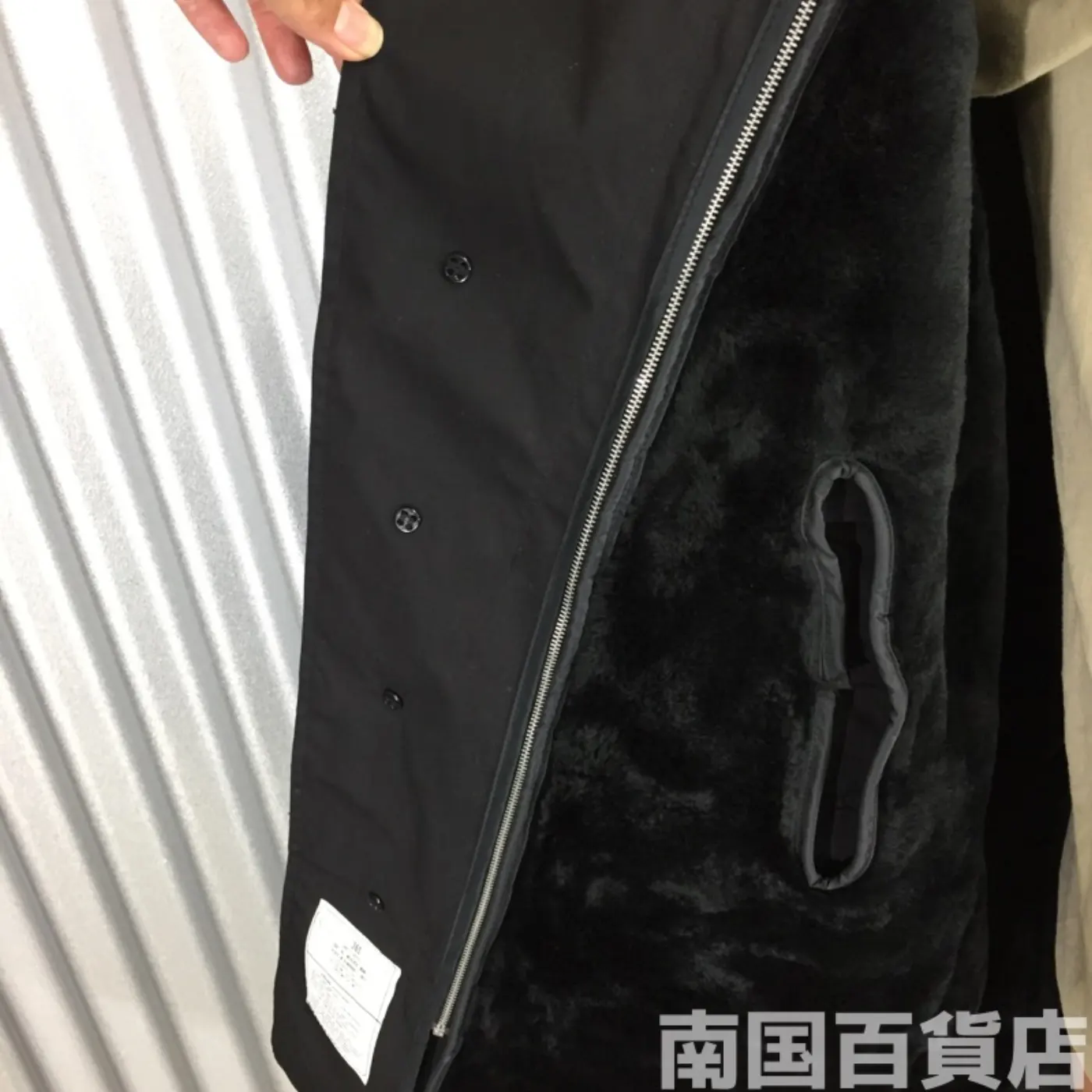COAT ALL WEATHER MAN’S BLACK W/REMOVALE LINER 36S 新品 記録写真12