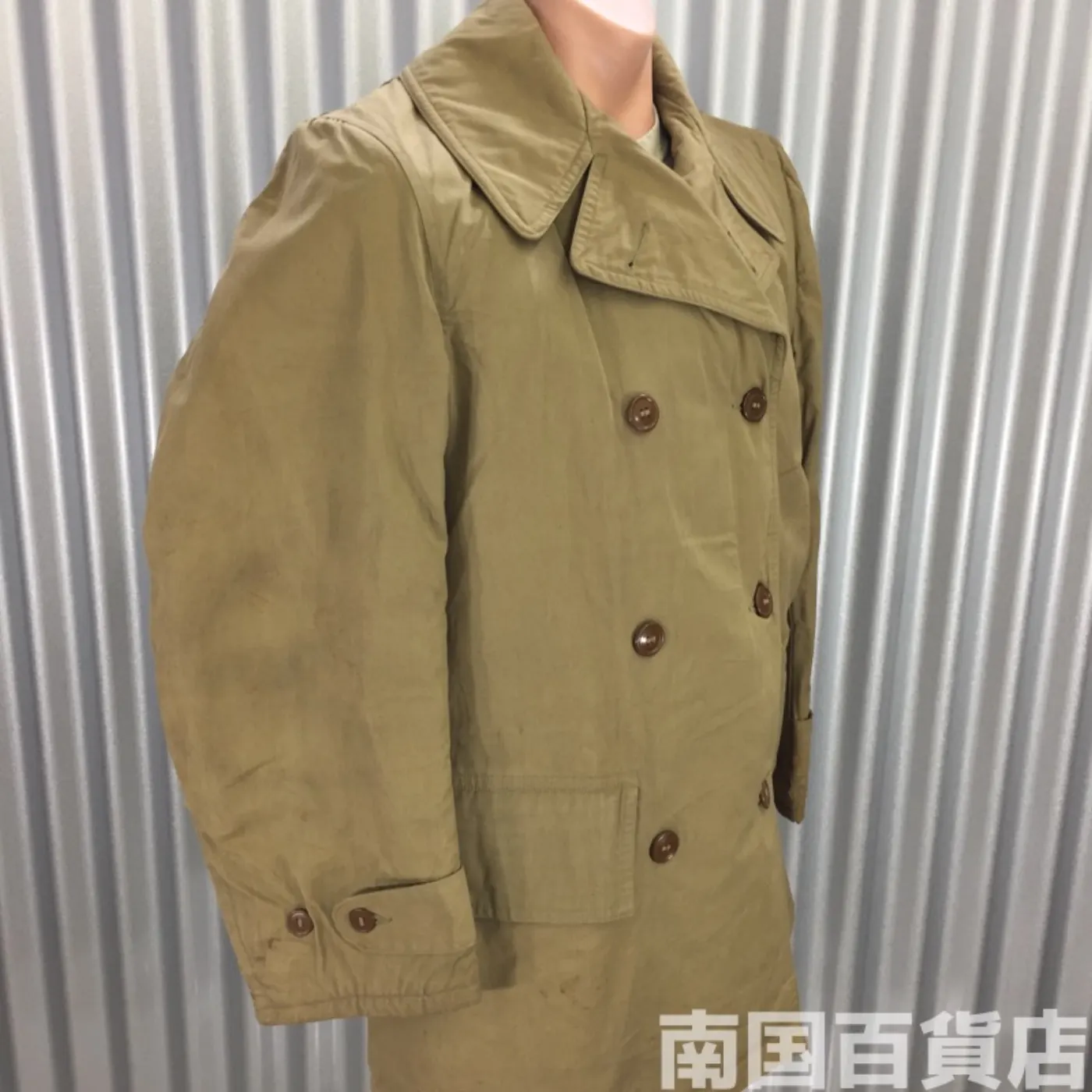 ミリタリーコート 36R 女性用 中古品 記録写真2