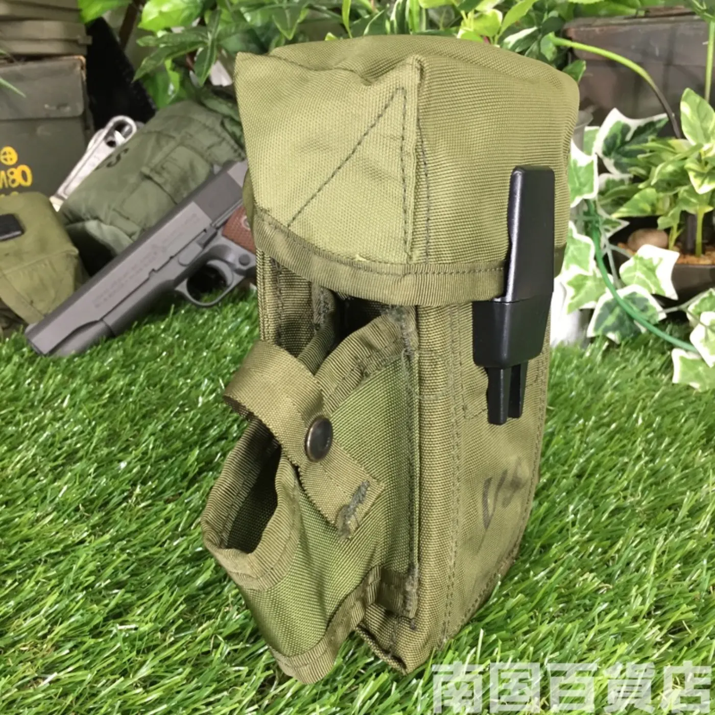 マガジンポーチ(M16,M4用マガジン3本収納可能)OD 記録写真3