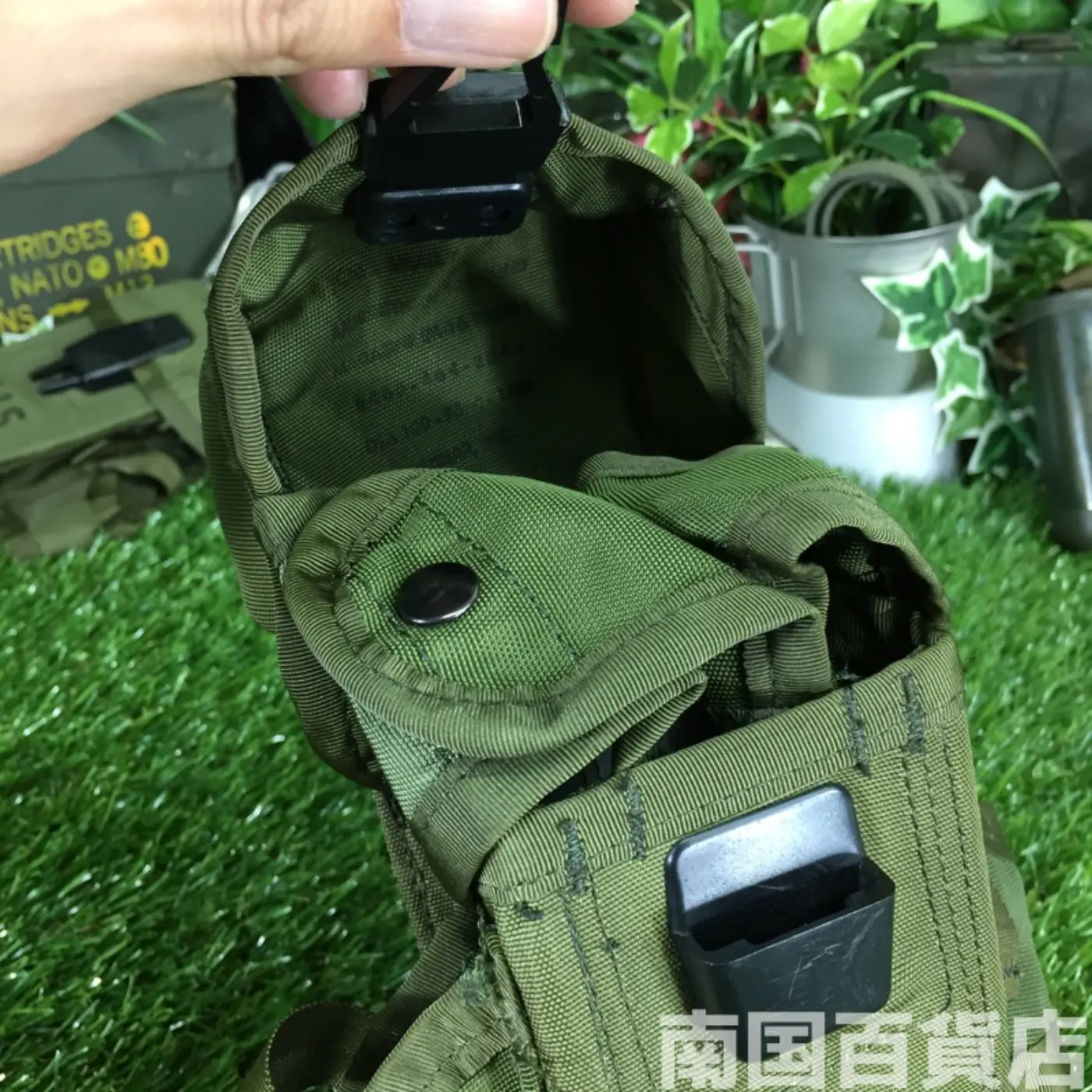 マガジンポーチ(M16,M4用マガジン3本収納可能)OD 記録写真7