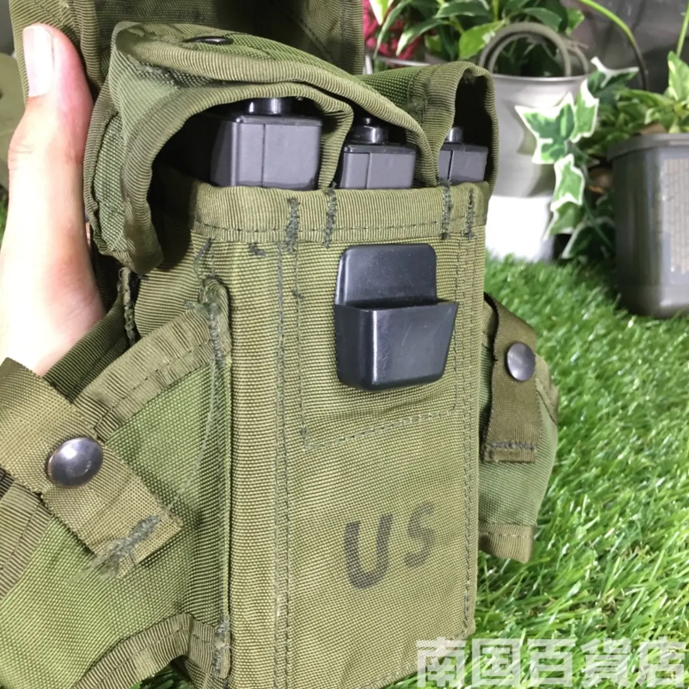 マガジンポーチ(M16,M4用マガジン3本収納可能)OD 記録写真9