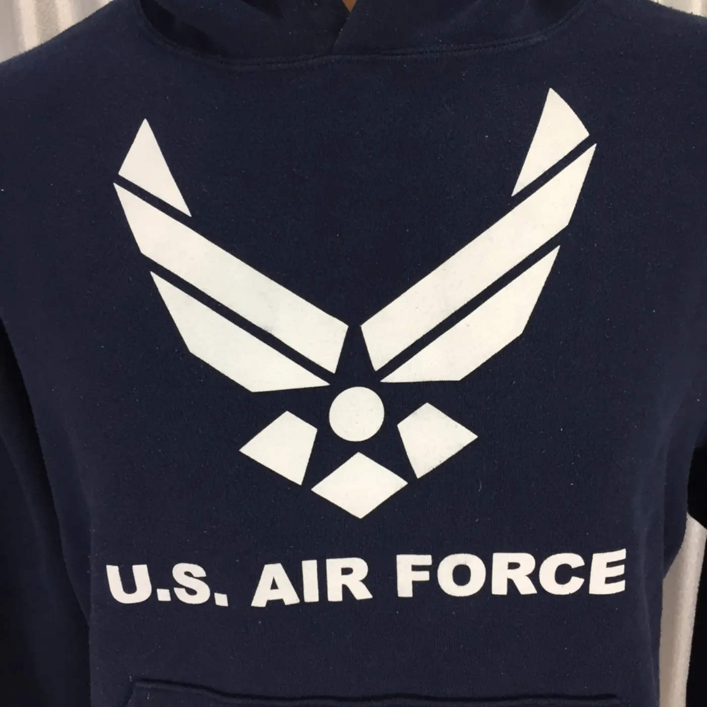 US AIR FORCE トレーニングパーカー Mサイズ 中古品 記録写真4