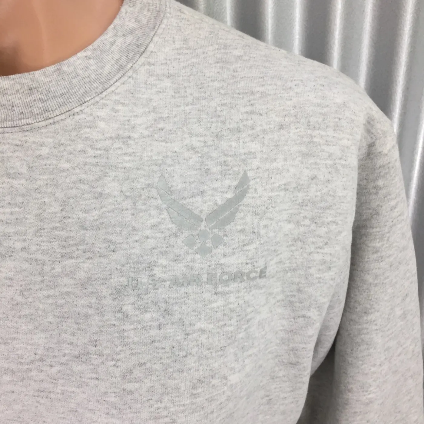 US AIR FORCE リフレクタースウェットシャツ Mサイズ 中古良品 記録写真6