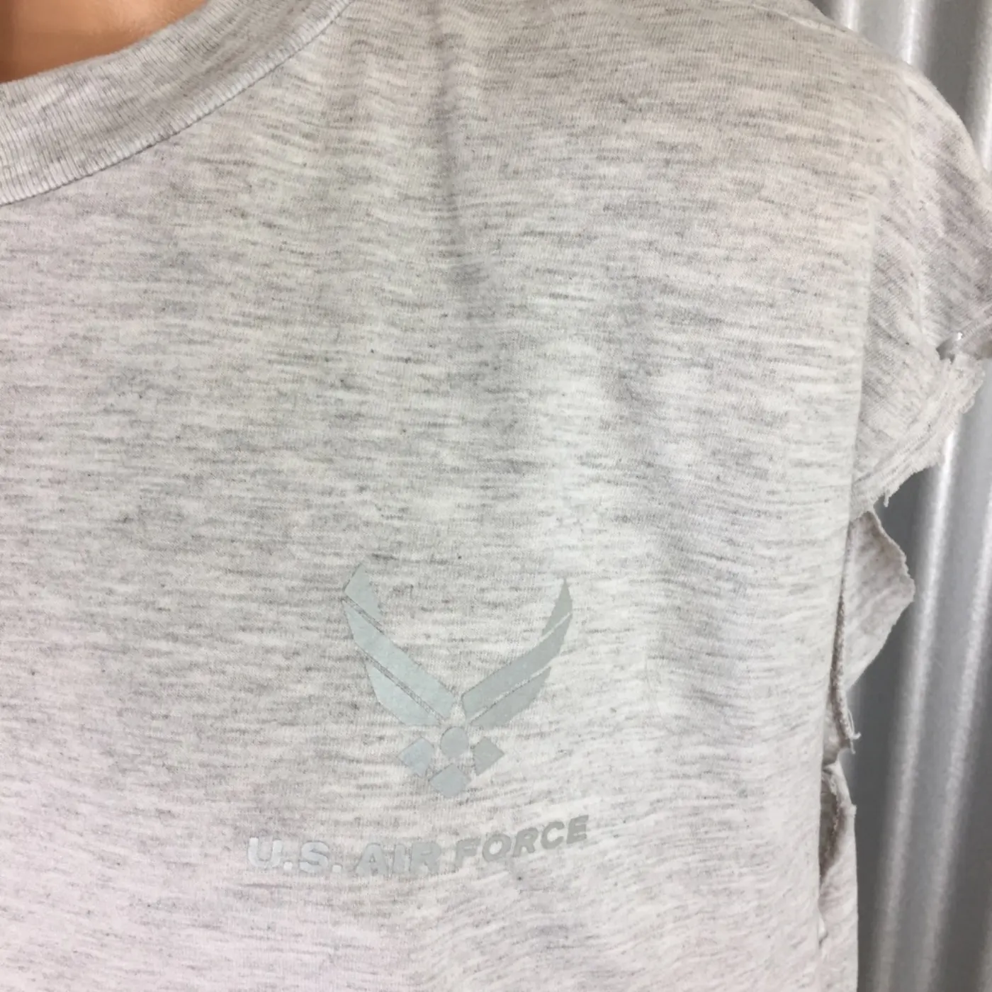 USAF リフレクターTシャツ ジャンク品 記録写真7