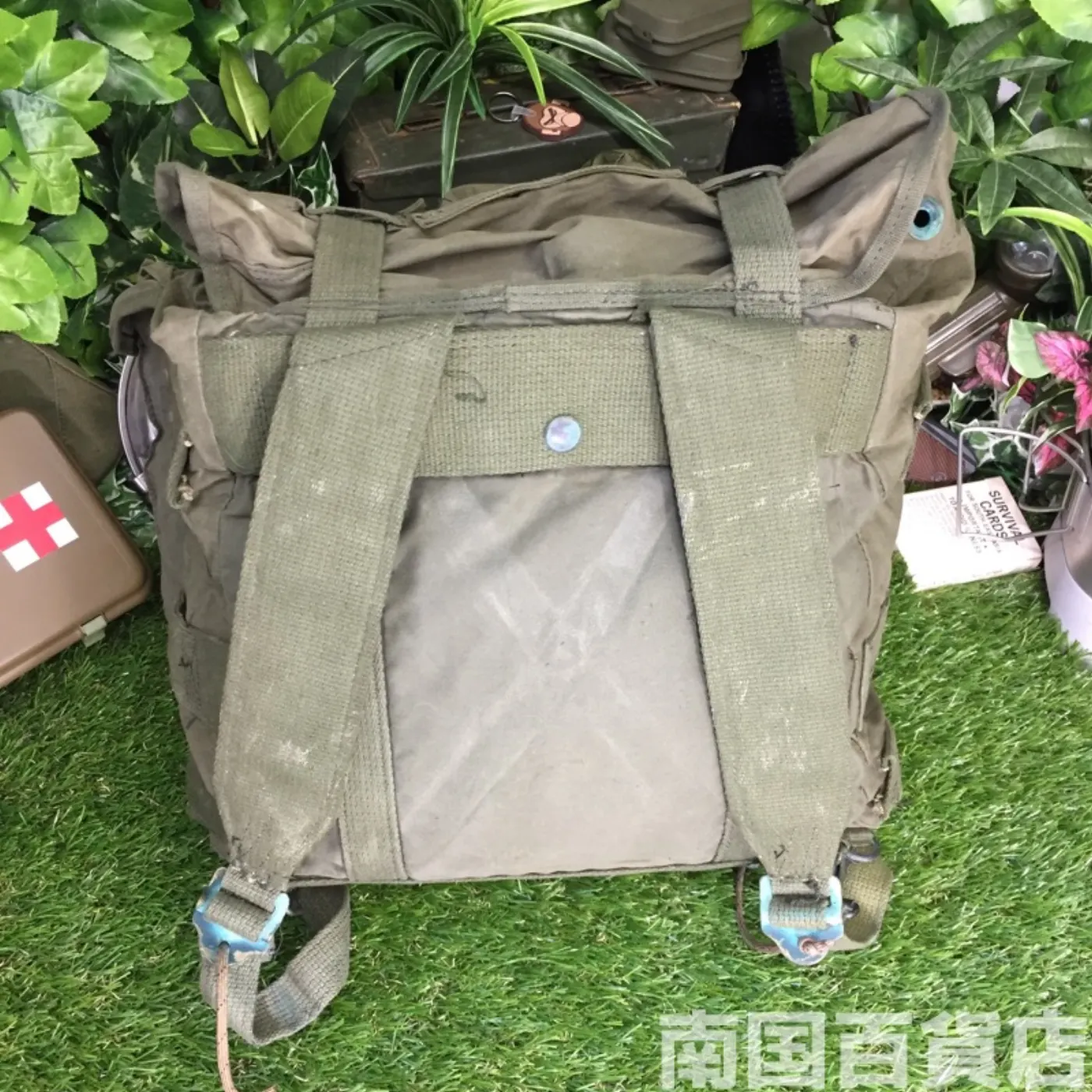 米軍 フィールドバッグ コットン製 中古品 記録写真4
