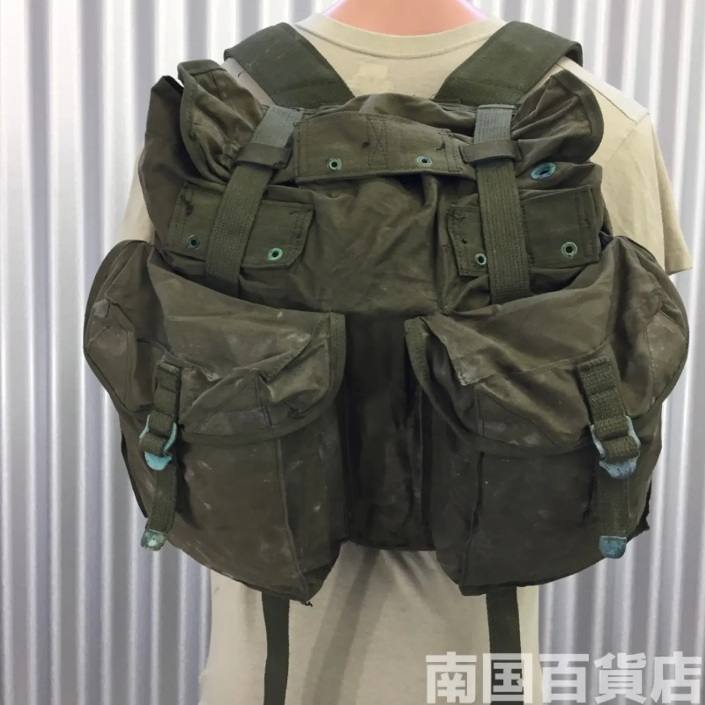 米軍 フィールドバッグ コットン製 中古品 記録写真8