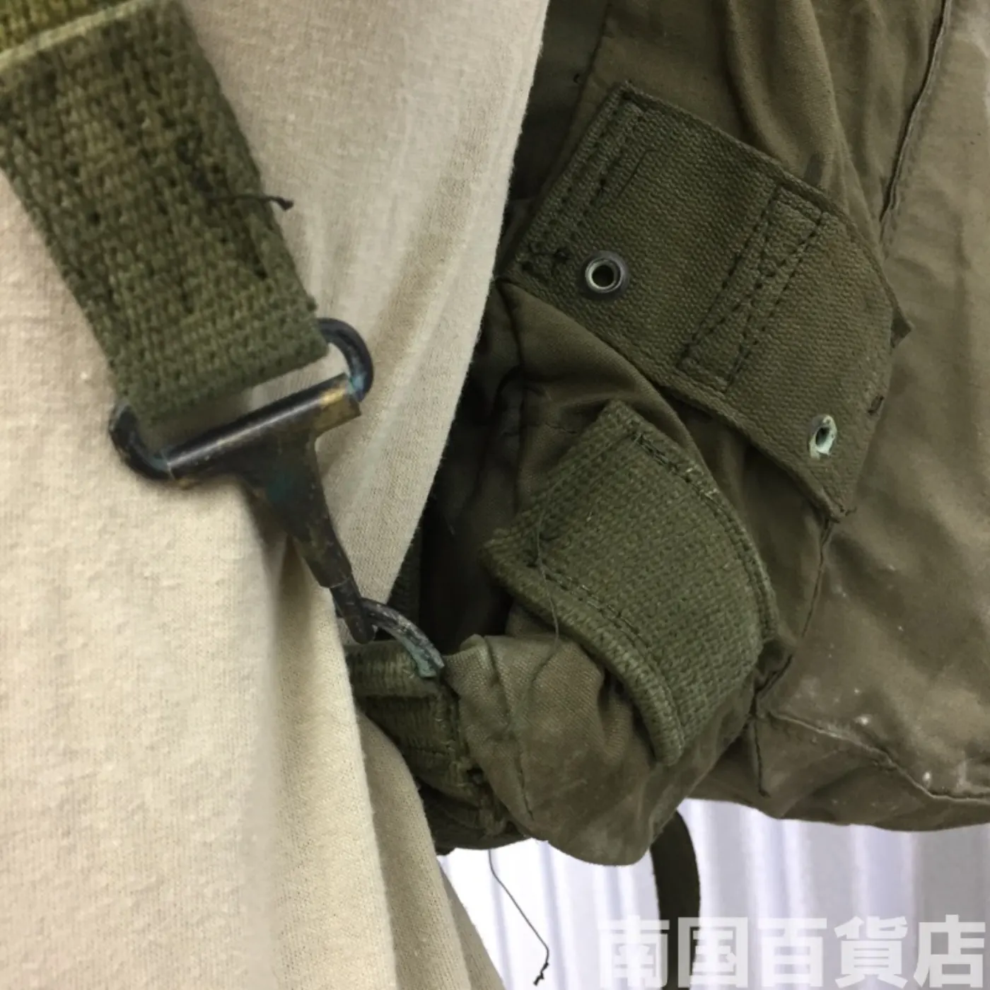 米軍 フィールドバッグ コットン製 中古品 記録写真9