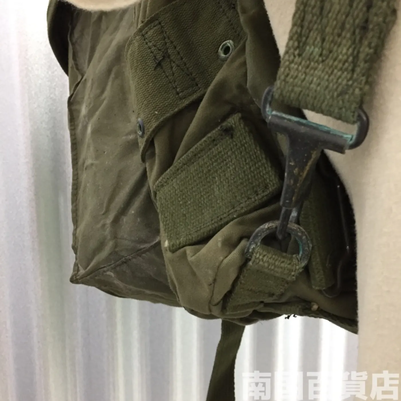 米軍 フィールドバッグ コットン製 中古品 記録写真10