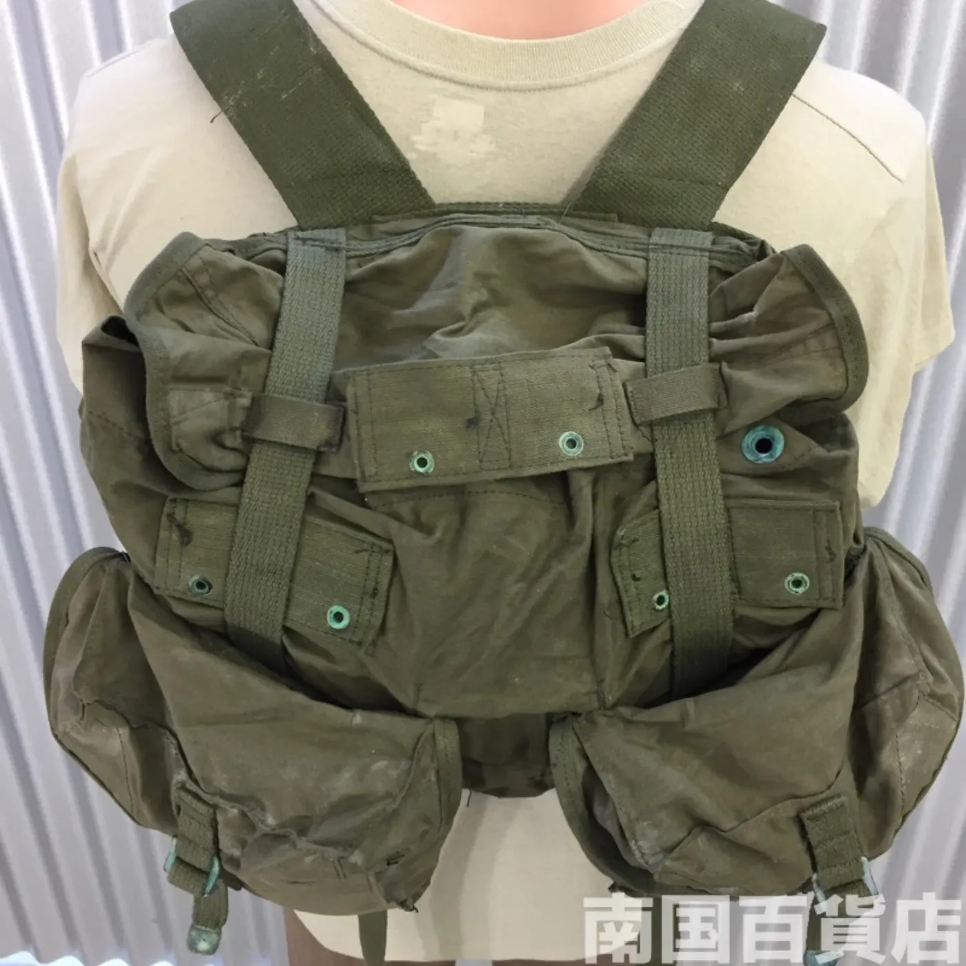 米軍 フィールドバッグ コットン製 中古品 記録写真12