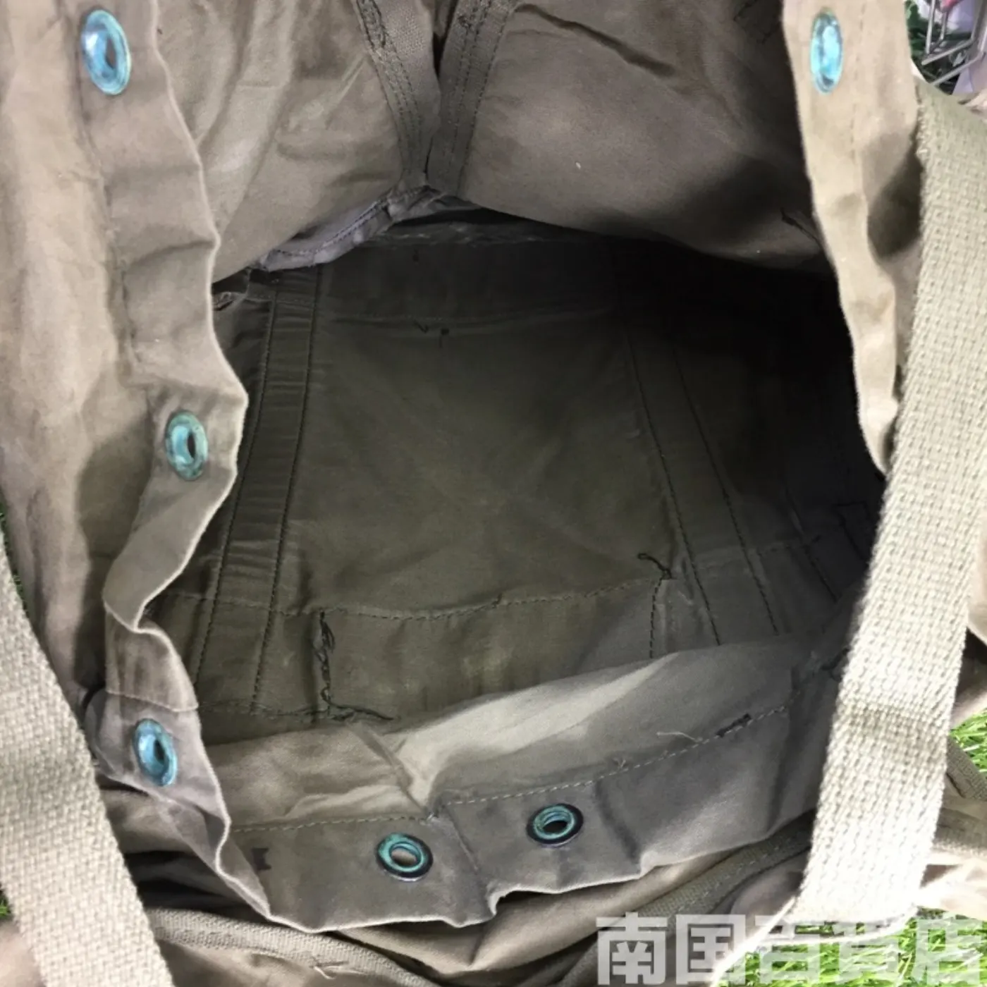 米軍 フィールドバッグ コットン製 中古品 記録写真14