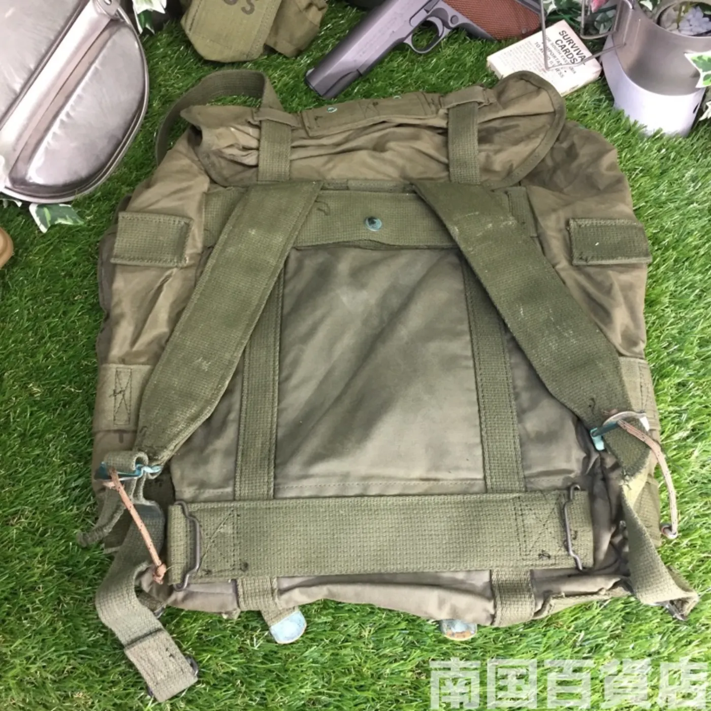 米軍 フィールドバッグ コットン製 中古品 記録写真16