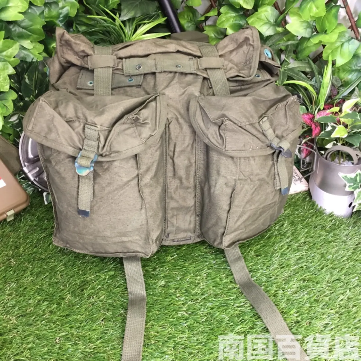 フィールドバッグ コットン製 中古品 記録写真2