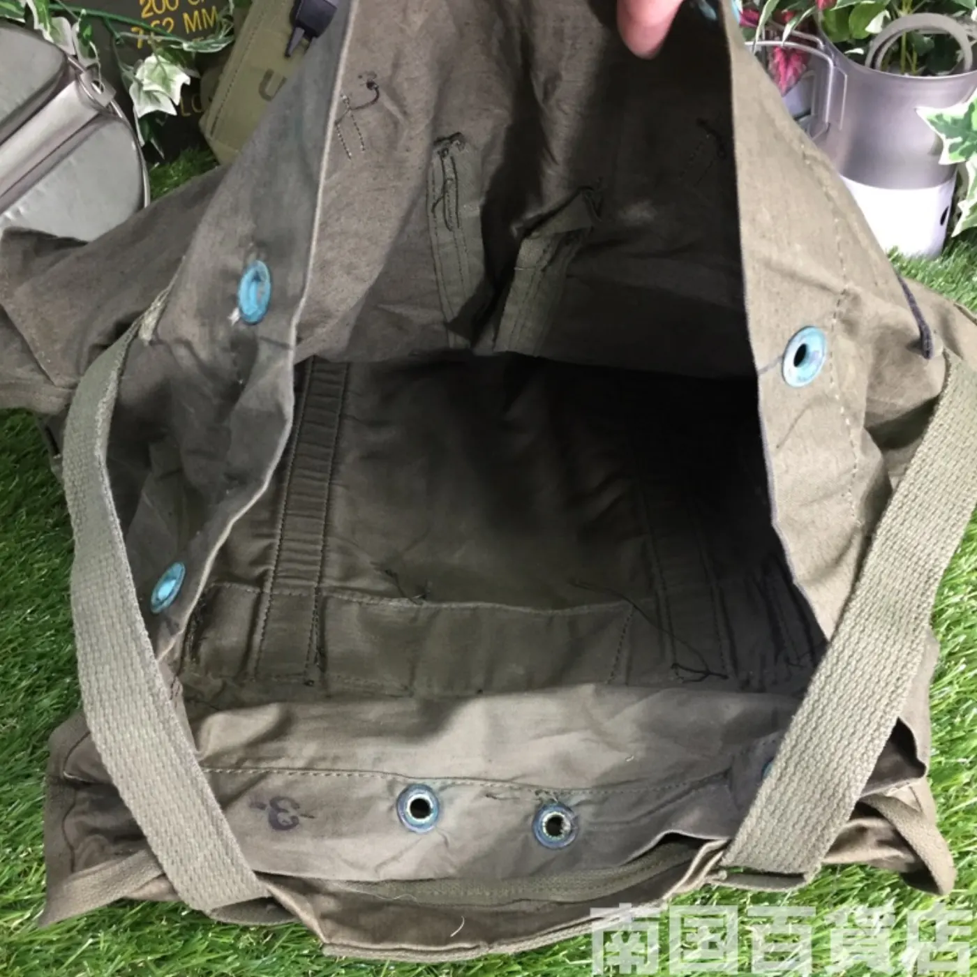 フィールドバッグ コットン製 中古品 記録写真13
