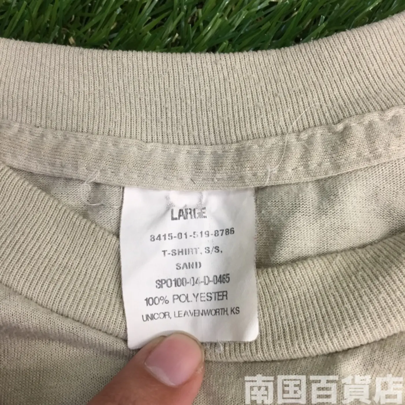 米軍放出品Tシャツ(OD)中古(L) 記録写真6