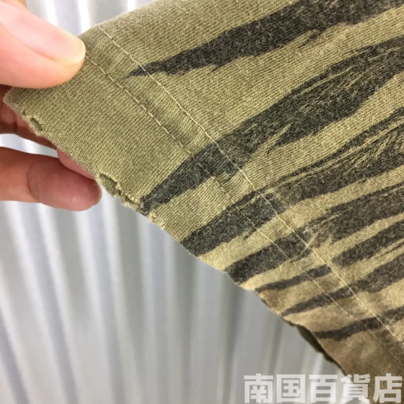 米軍放出品Tシャツ（OD）中古(サイズ不明) 記録写真7