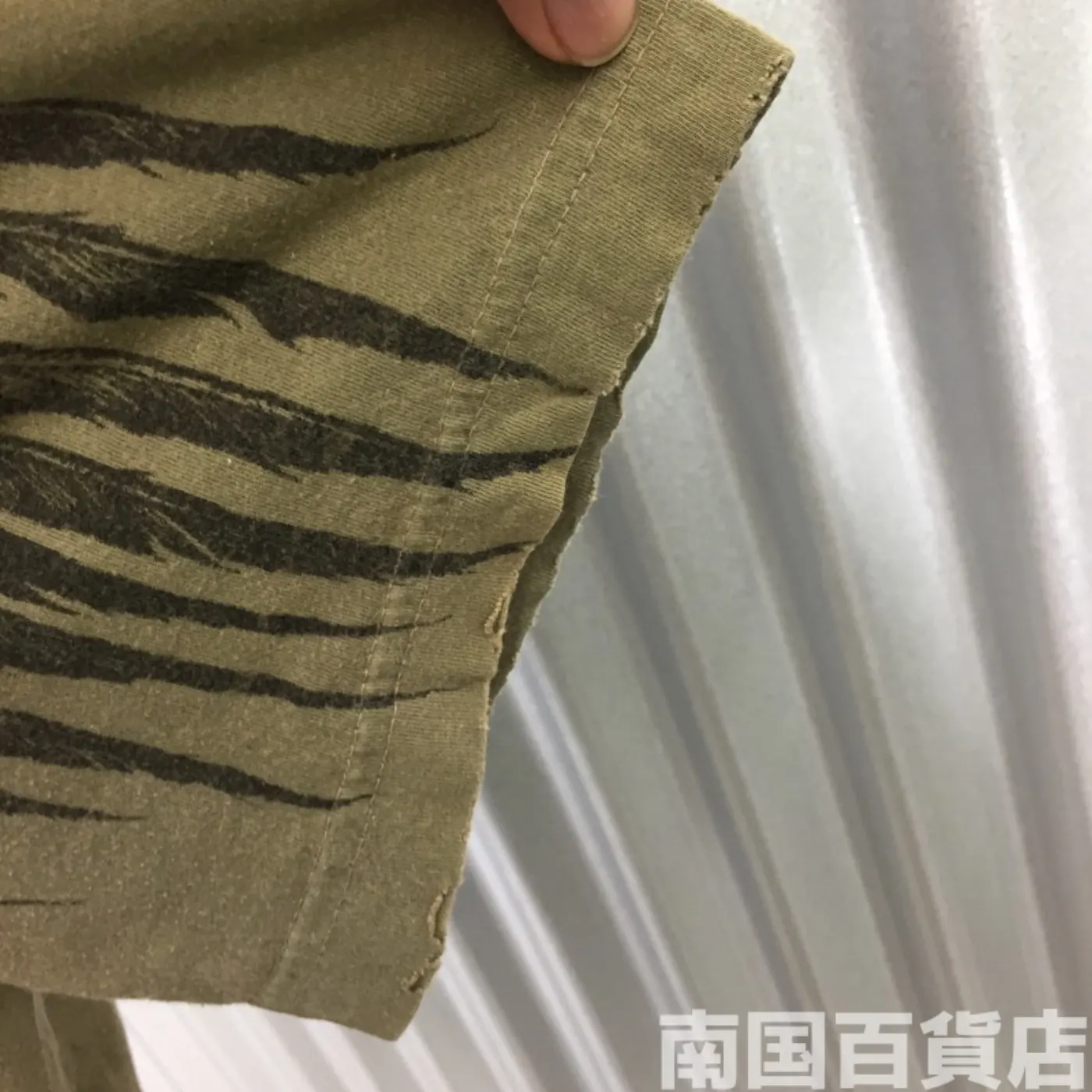 米軍放出品Tシャツ（OD）中古(サイズ不明) 記録写真8