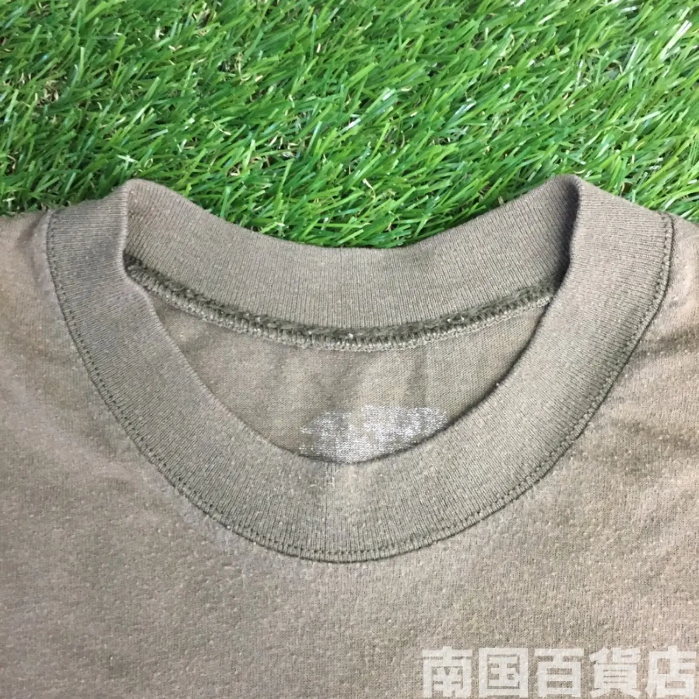 米軍放出品Tシャツ(OD)中古(サイズ不明) 記録写真6