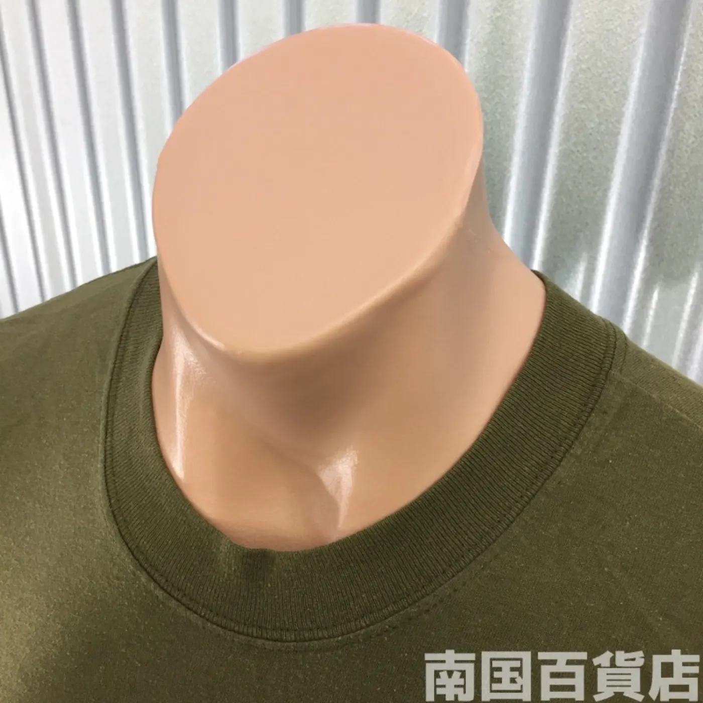 米軍放出品Tシャツ（OD）中古（サイズ不明) 記録写真3