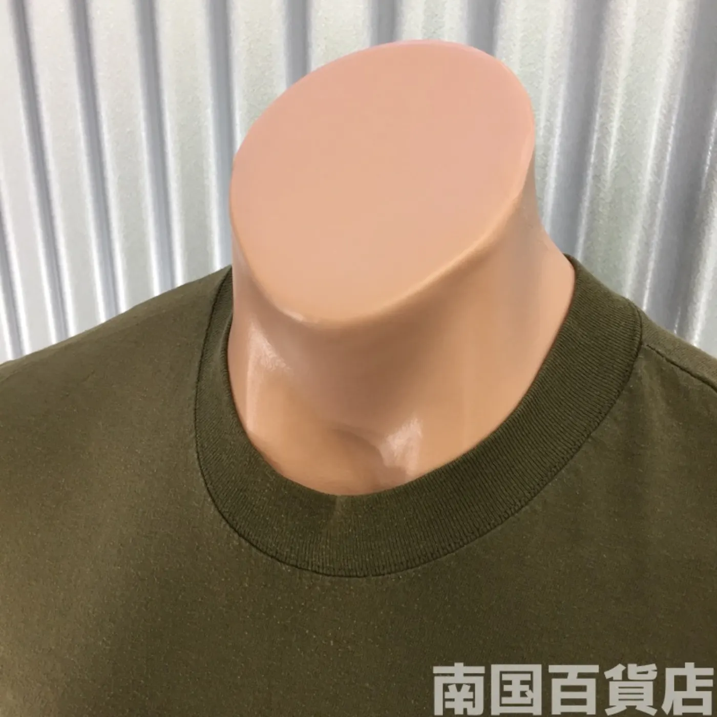 米軍放出品Tシャツ（OD）中古（サイズ不明) 記録写真3