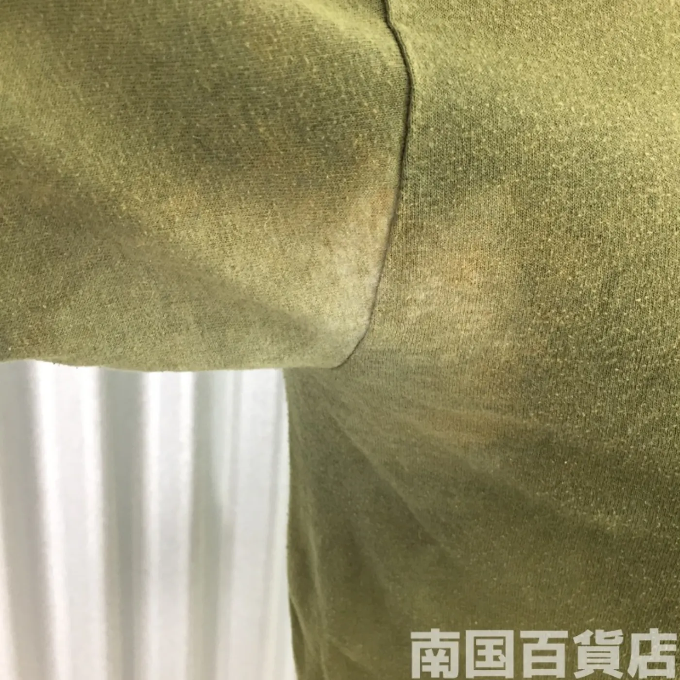 米軍放出品Tシャツ(OD)中古(サイズ不明) 記録写真4