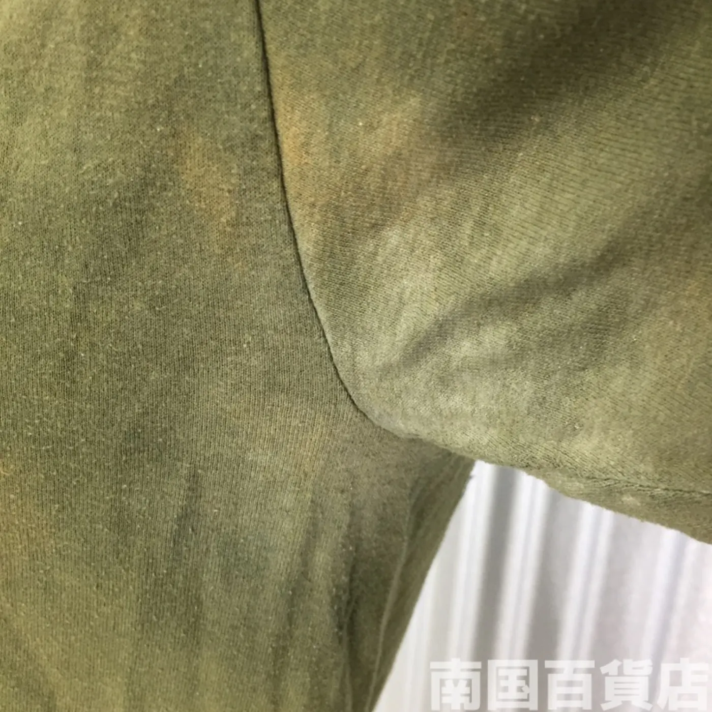 米軍放出品Tシャツ(OD)中古(サイズ不明) 記録写真5