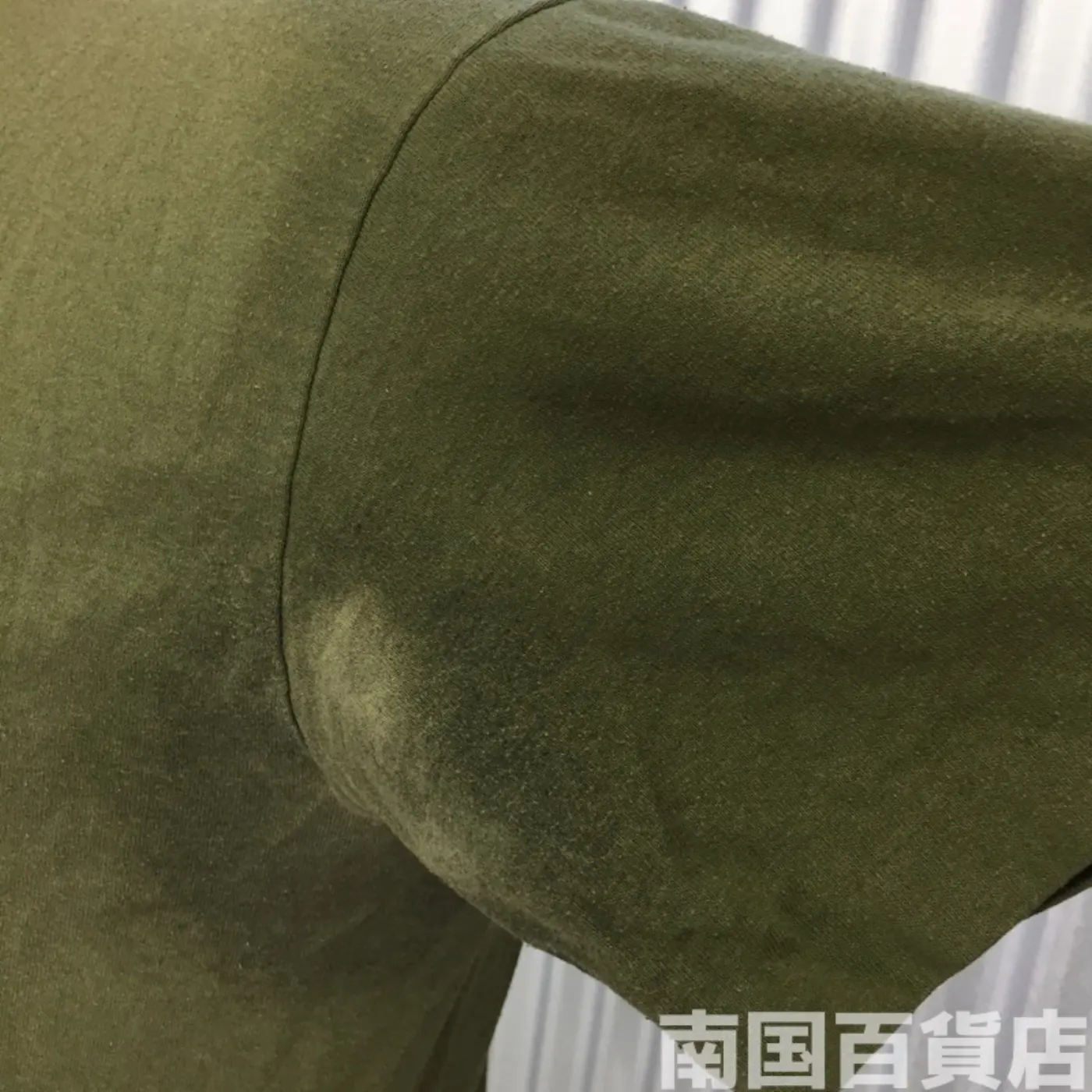 米軍放出品Tシャツ（OD）中古（サイズ不明) 記録写真6