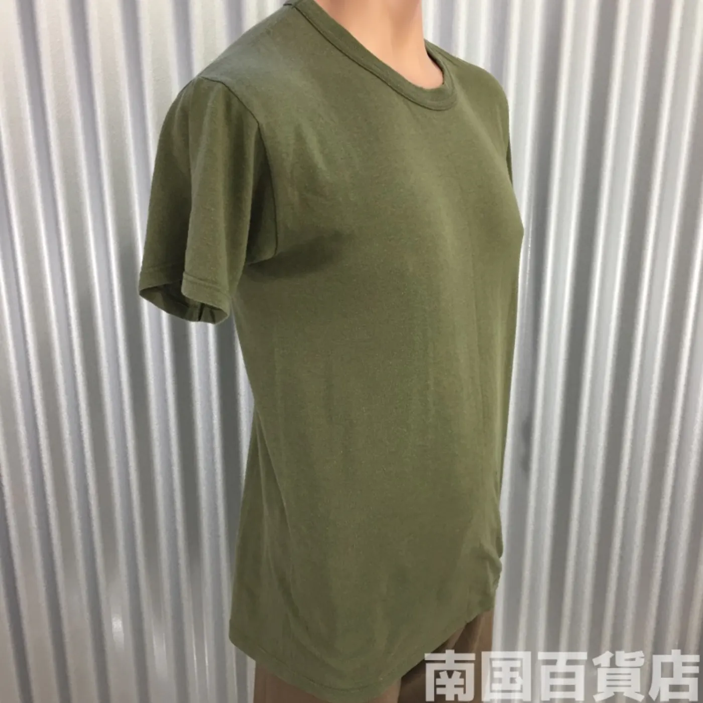 米軍放出品Tシャツ（OD）中古（M) 記録写真3