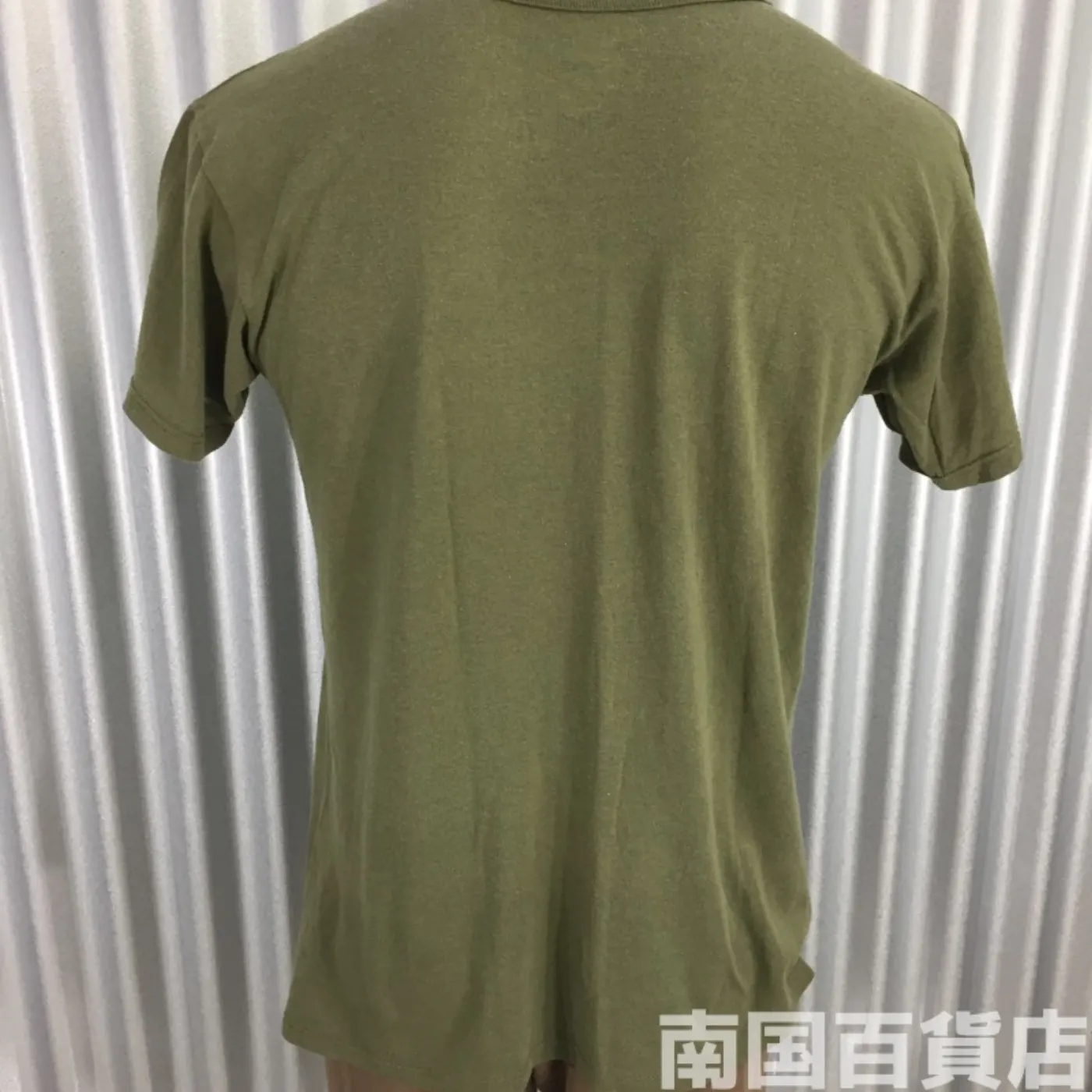 米軍放出品Tシャツ（OD）中古（M) 記録写真2