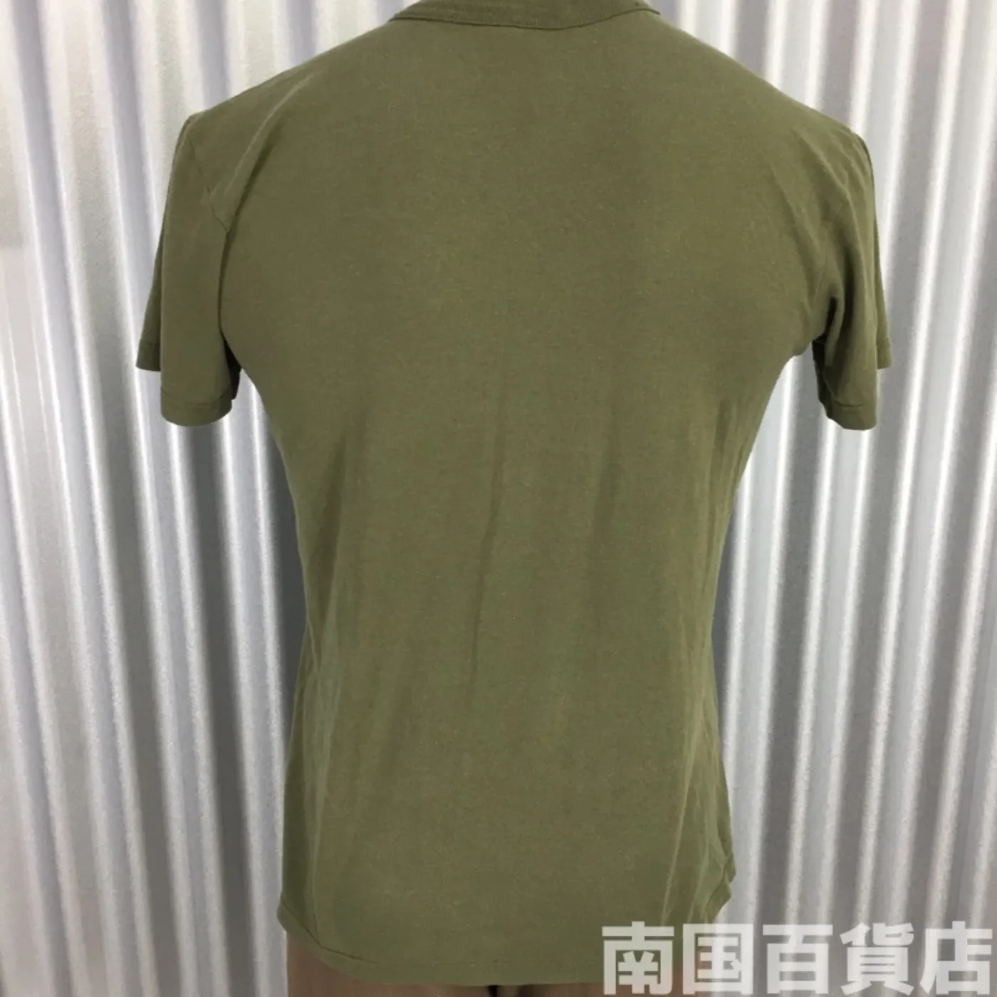 米軍放出品Tシャツ（OD）中古（M) 記録写真2