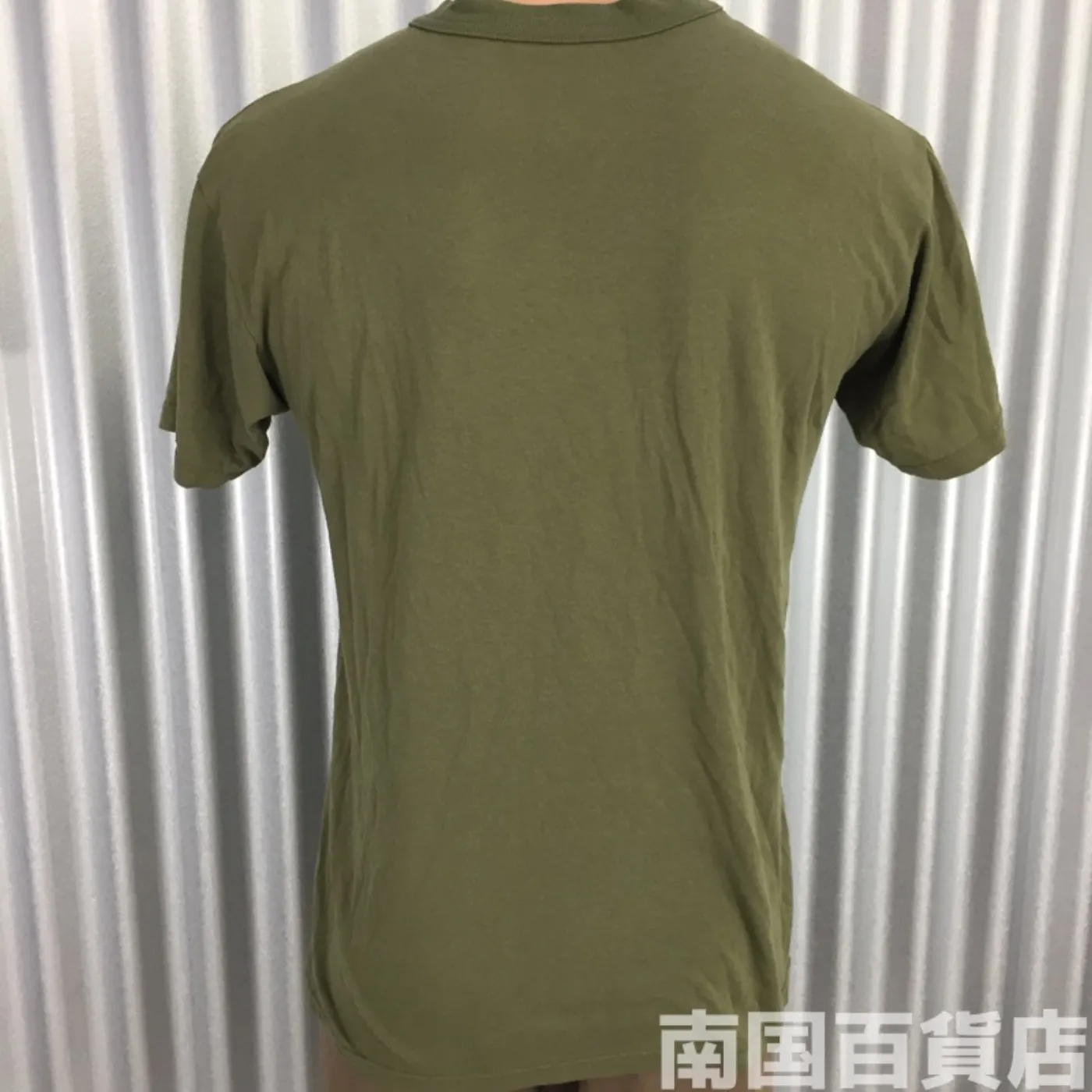 米軍放出品Tシャツ（OD）中古（M) 記録写真2