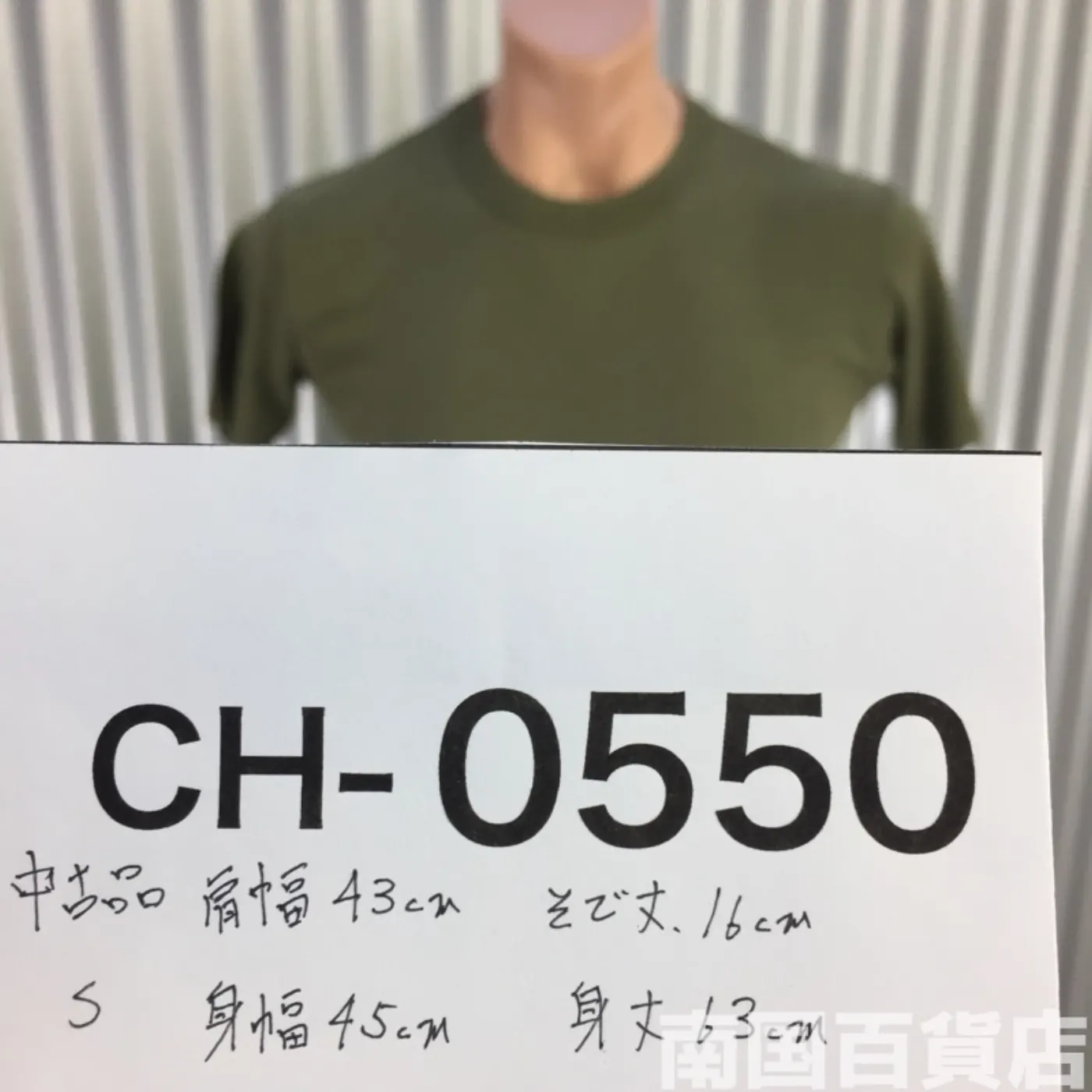 米軍放出品Tシャツ(OD)中古(S) 記録写真7
